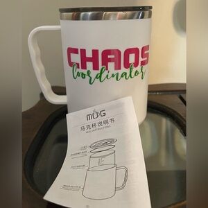 Healthy Life Office Coffee Cup w/custom design “Chaos Coordinator” 13 oz